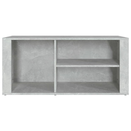 Skoskåp betonggrå 100x35x45 cm konstruerat trä