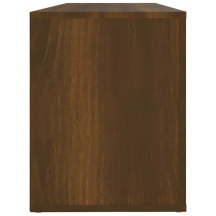 Skoställ brun ek 100x35x45 cm konstruerat trä