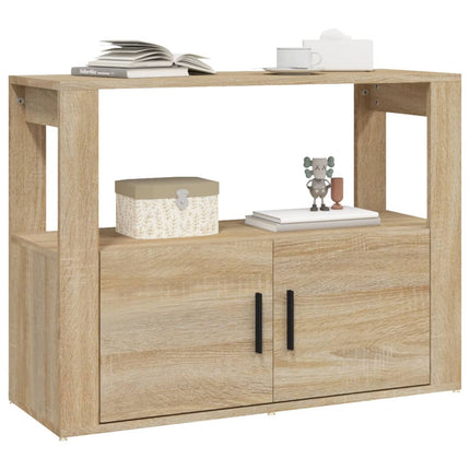 Skänk sonoma-ek 80x30x60 cm konstruerat trä