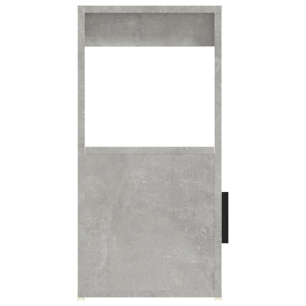 Skåp betonggrå 80x30x60 cm konstruerat trä
