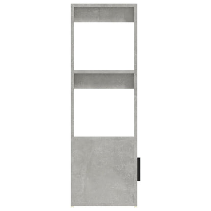 Skåp betonggrå 80x30x90 cm konstruerat trä
