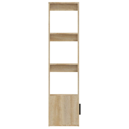 Skänk sonoma-ek 80x30x119,5 cm konstruerat trä