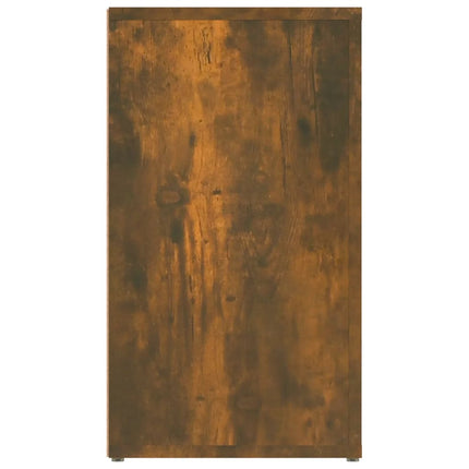 Förvaringsskåp rökfärgad ek 80x30x54 cm konstruerat trä