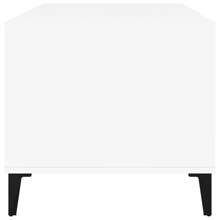 Soffbord vit 90x49x45 cm konstruerat trä