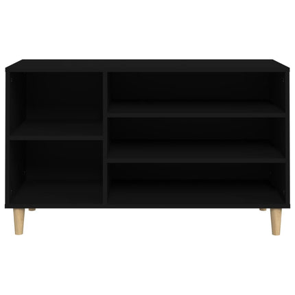 Skoskåp svart 102x36x60 cm konstruerat trä