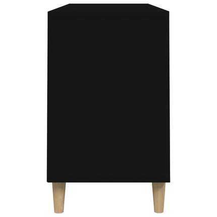 Skoskåp svart 102x36x60 cm konstruerat trä