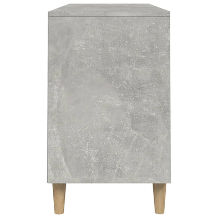 Skoskåp betonggrå 102x36x60 cm konstruerat trä