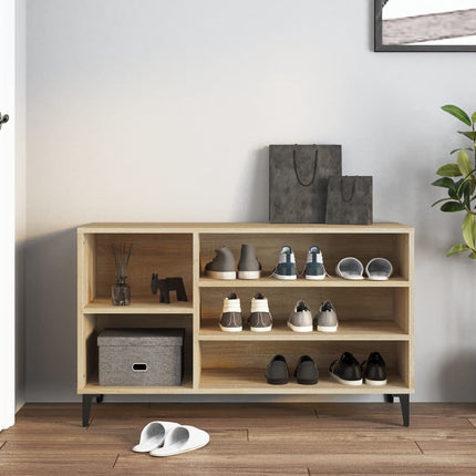 Skohylla sonoma-ek 102x36x60 cm konstruerat trä