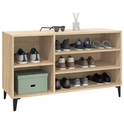Skohylla sonoma-ek 102x36x60 cm konstruerat trä