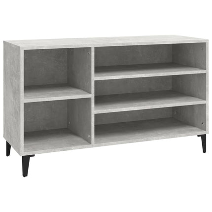 Skoskåp betonggrå 102x36x60 cm konstruerat trä