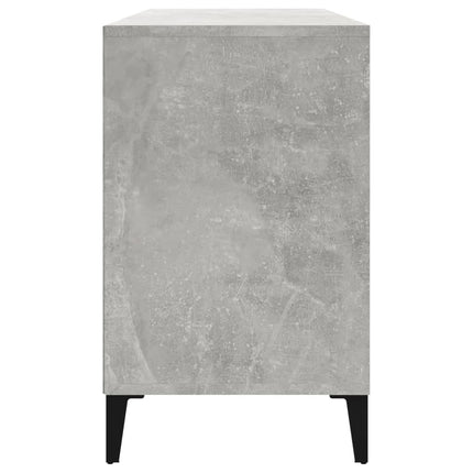 Skoskåp betonggrå 102x36x60 cm konstruerat trä