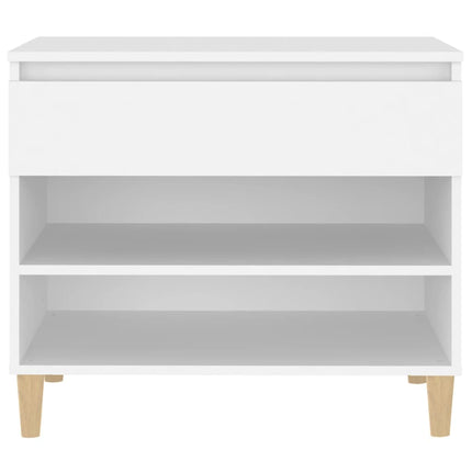 Skoskåp vit 70x36x60 cm konstruerat trä