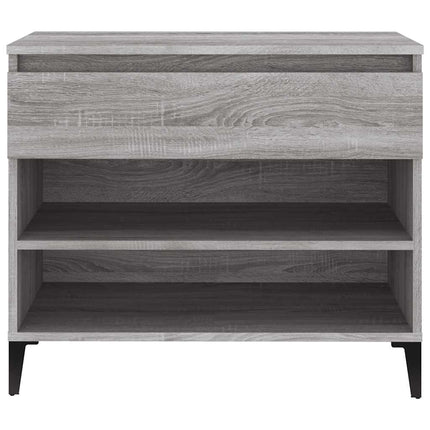 Skoskåp grå sonoma 70x36x60 cm konstruerat trä