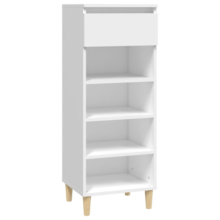 Skoskåp vit 40x36x105 cm konstruerat trä