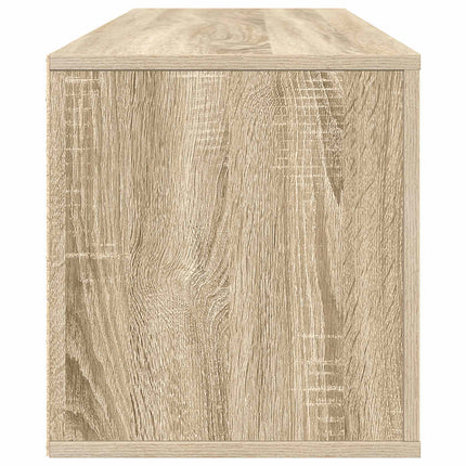 Väggmonterat skoskåp somona-ek 100x35x38 cm konstruerat trä