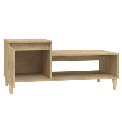 Soffbord sonoma-ek 100x50x45 cm konstruerat trä