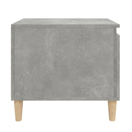 Soffbord betonggrå 100x50x45 cm konstruerat trä