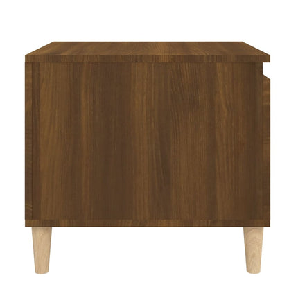 Soffbord brun ek 100x50x45 cm konstruerat trä
