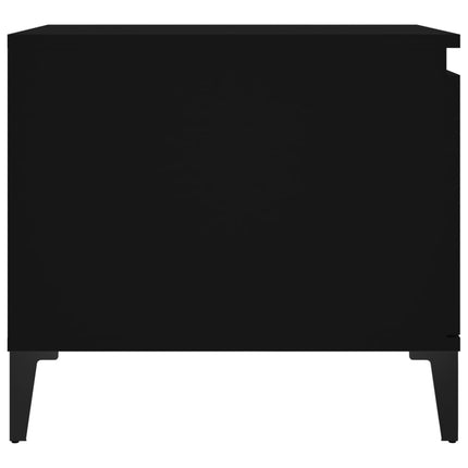 Soffbord svart 100x50x45 cm konstruerat trä