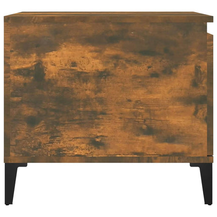 Soffbord rökfärgad ek 100x50x45 cm konstruerat trä