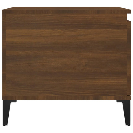 Soffbord brun ek 100x50x45 cm konstruerat trä
