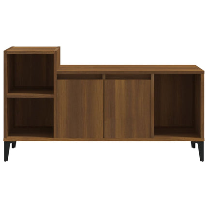 Tv-bänk brun ek 100x35x55 cm konstruerat trä