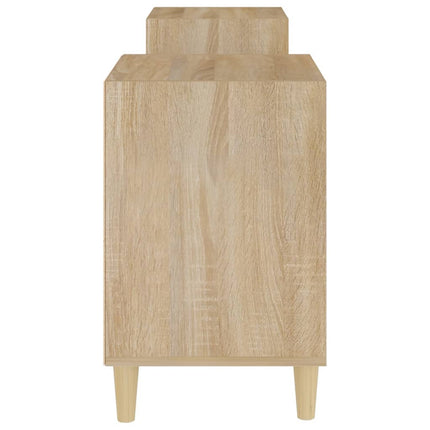 Tv-bänk sonoma-ek 160x35x55 cm konstruerat trä