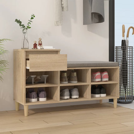 Skohylla sonoma-ek 102x36x60 cm konstruerat trä