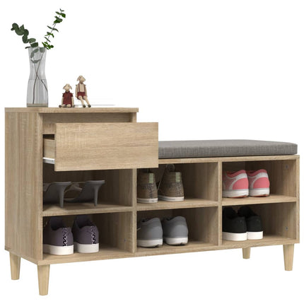 Skohylla sonoma-ek 102x36x60 cm konstruerat trä