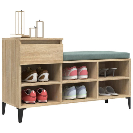 Skohylla sonoma-ek 102x36x60 cm konstruerat trä