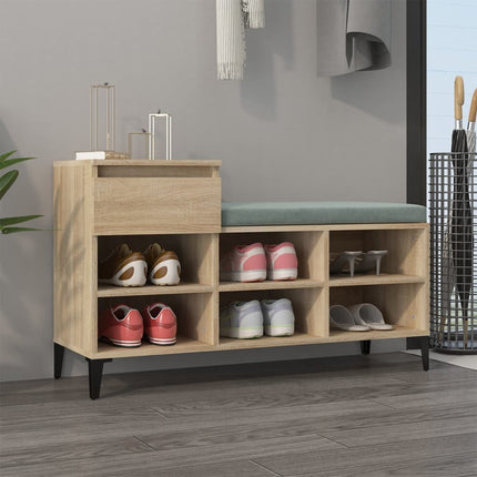 Skohylla sonoma-ek 102x36x60 cm konstruerat trä
