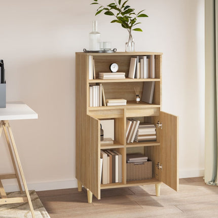 Förvaringsskåp sonoma-ek 60x36x110 cm konstruerat trä