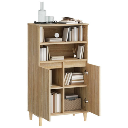 Förvaringsskåp sonoma-ek 60x36x110 cm konstruerat trä