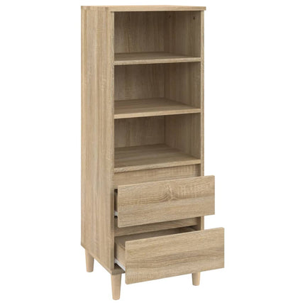 Högskåp sonoma-ek 40x36x110 cm konstruerat trä