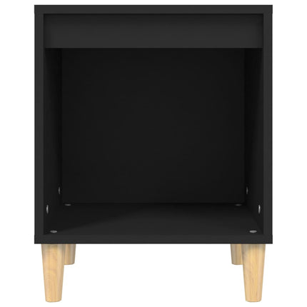 Sängbord 2 st svart 40x35x50 cm