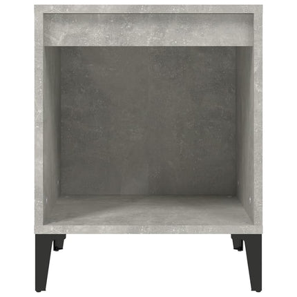 Sängbord 2 st betonggrå 40x35x50 cm