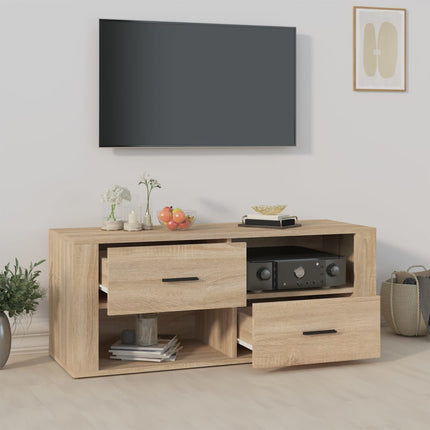 TV-skåp sonoma-ek 100x35x40 cm konstruerat trä