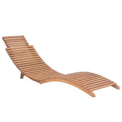 Solsängar med dynor 2 st massiv teak