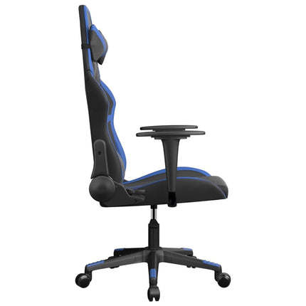 Gamingstol svart och blå konstläder
