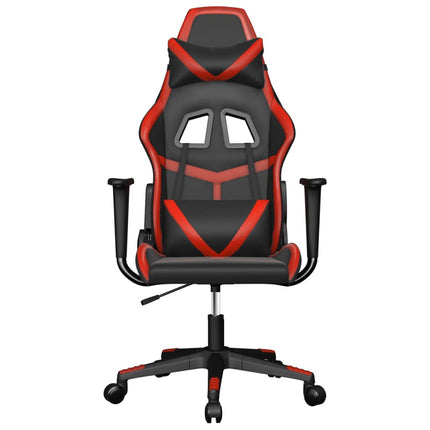 Gamingstol svart och röd konstläder