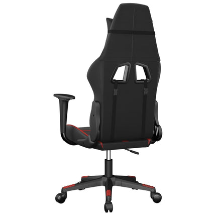 Gamingstol svart och röd konstläder
