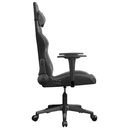 Gamingstol svart och grå konstläder