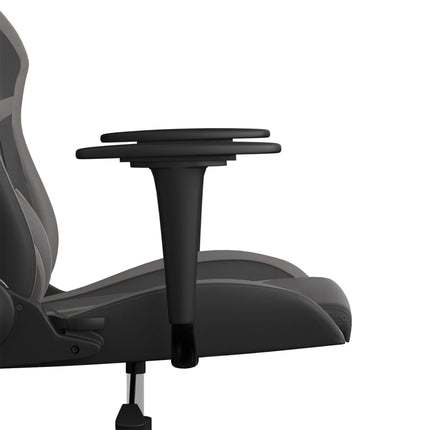 Gamingstol svart och grå konstläder