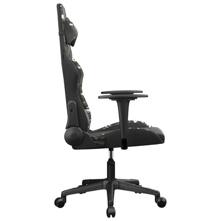Gamingstol svart och kamouflage konstläder
