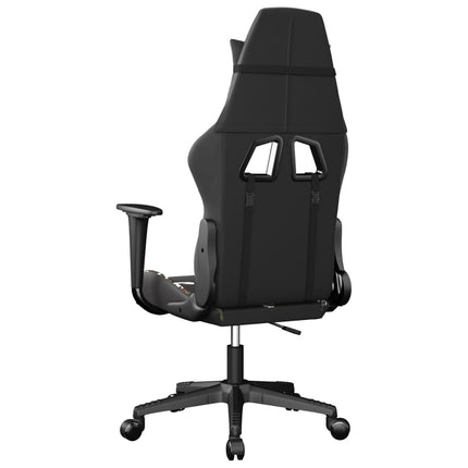 Gamingstol svart och kamouflage konstläder
