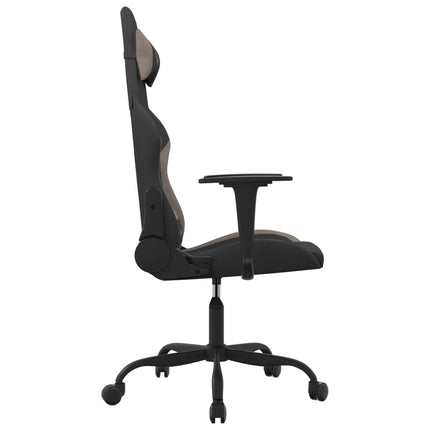 Gamingstol svart och taupe tyg