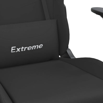 Gamingstol med fotstöd svart tyg