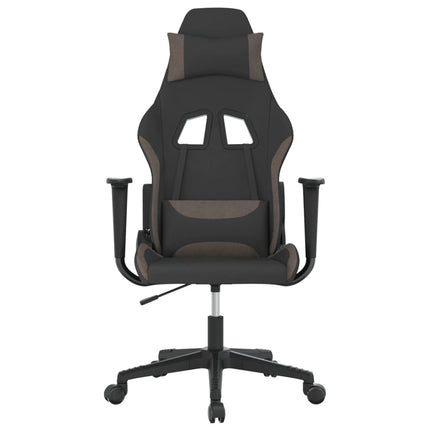 Gamingstol svart och taupe tyg