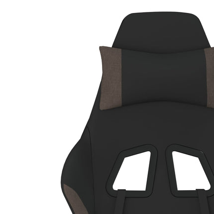 Gamingstol svart och taupe tyg