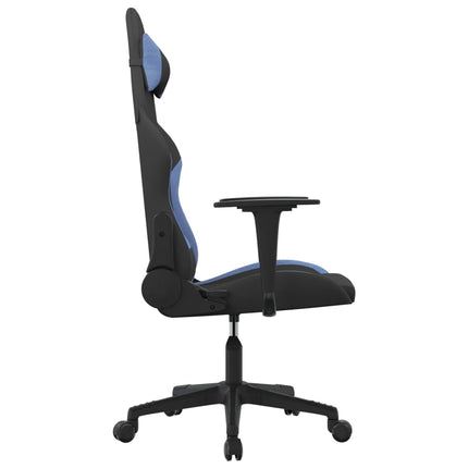 Gamingstol svart och blå tyg